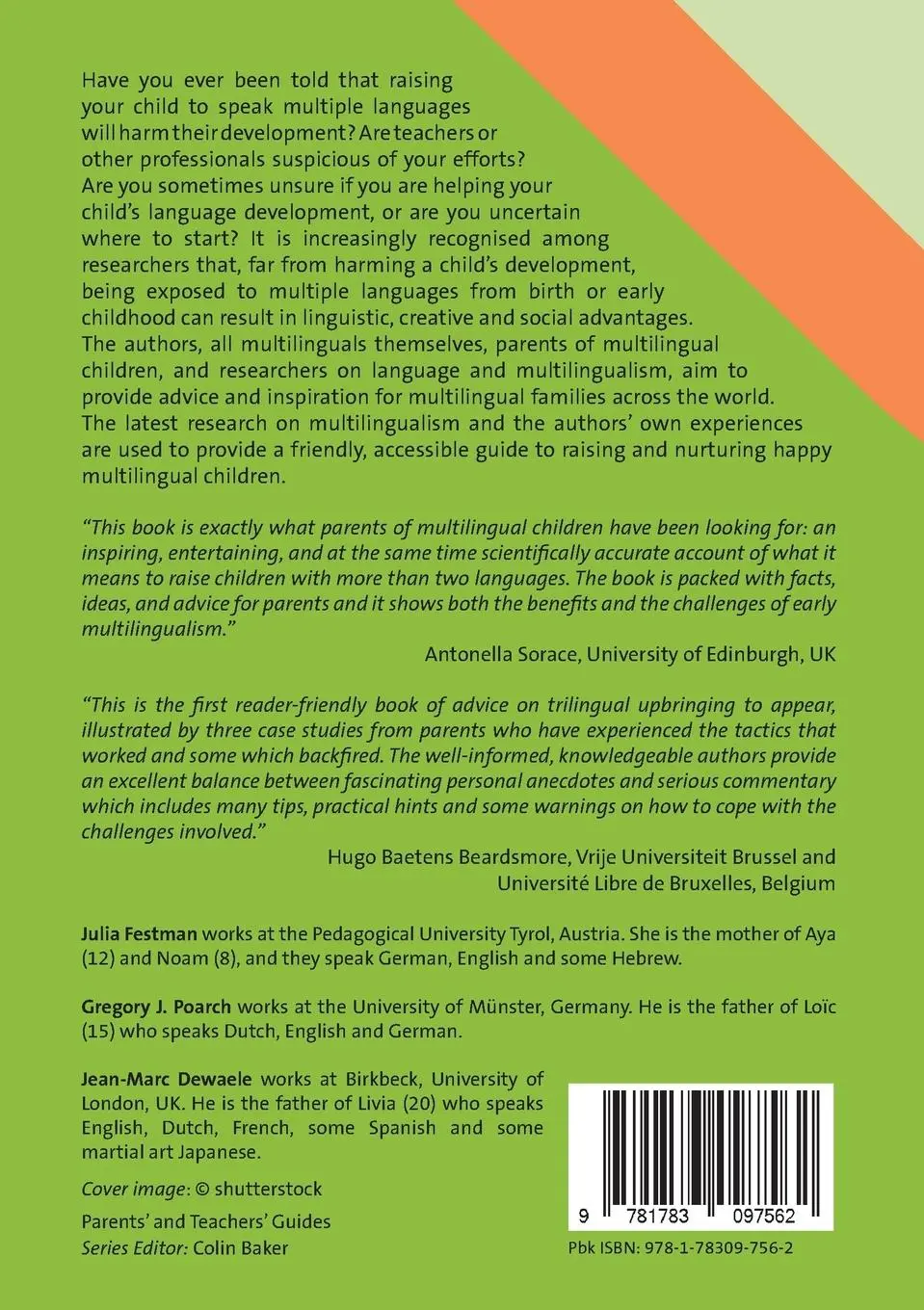 Rückseite: 9781783097562 | Raising Multilingual Children | Julia Festman (u. a.) | Taschenbuch