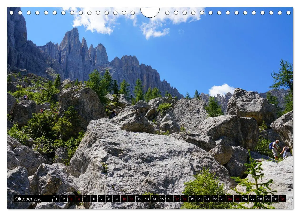 Bild: 9783457567562 | Wandern im Rosengarten und Latemar (Wandkalender 2026 DIN A4 quer),...