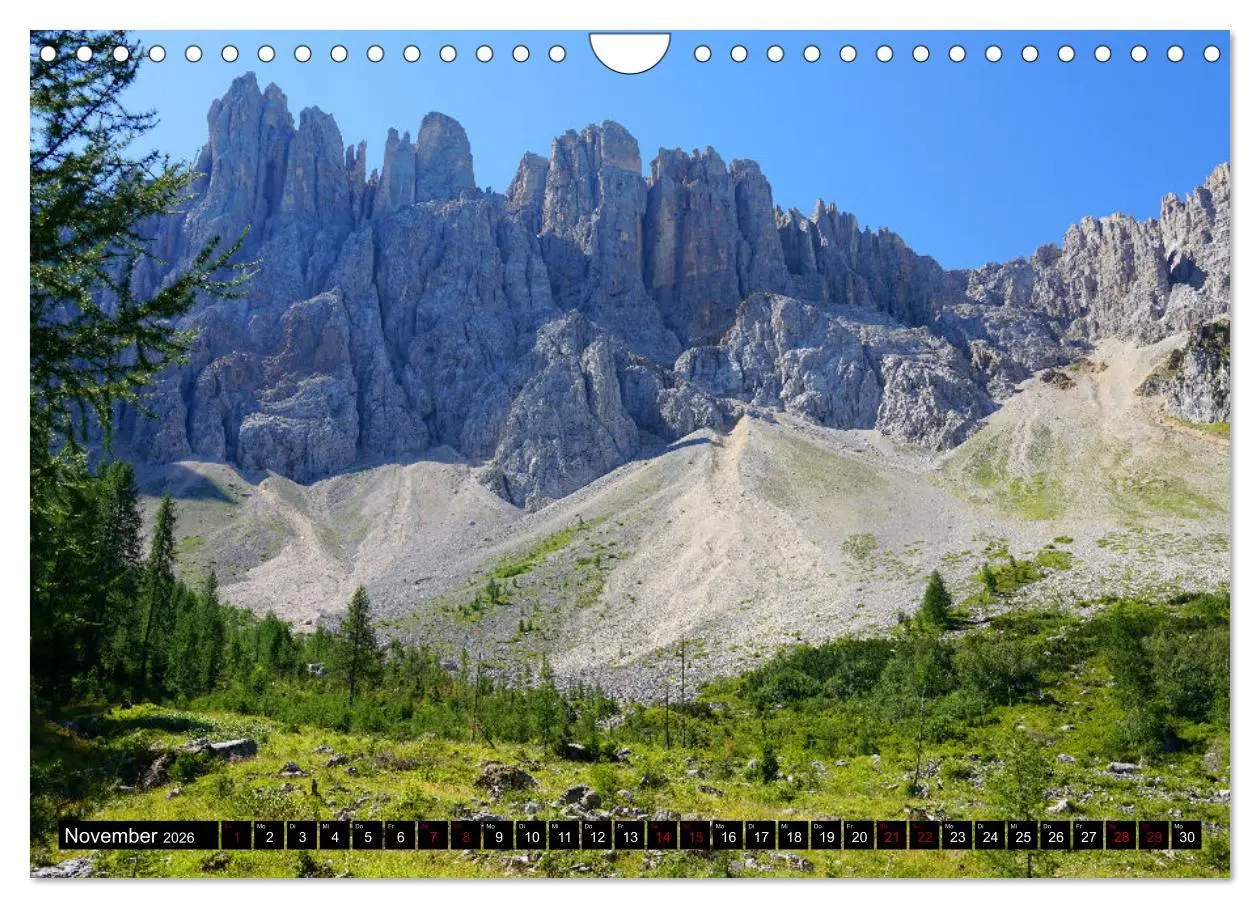 Bild: 9783457567562 | Wandern im Rosengarten und Latemar (Wandkalender 2026 DIN A4 quer),...