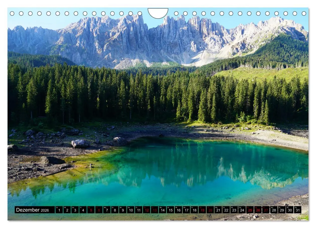 Bild: 9783457567562 | Wandern im Rosengarten und Latemar (Wandkalender 2026 DIN A4 quer),...