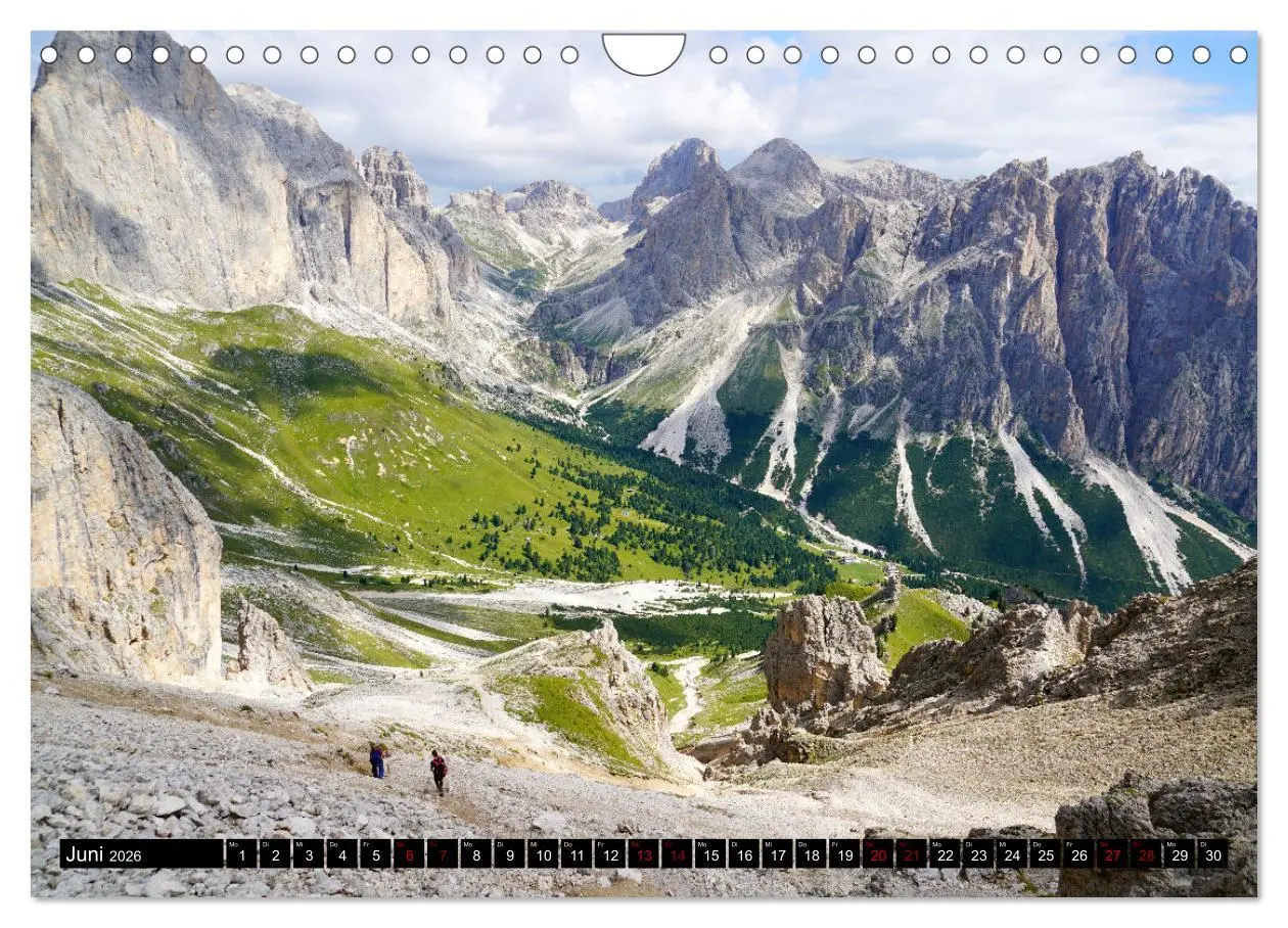 Bild: 9783457567562 | Wandern im Rosengarten und Latemar (Wandkalender 2026 DIN A4 quer),...