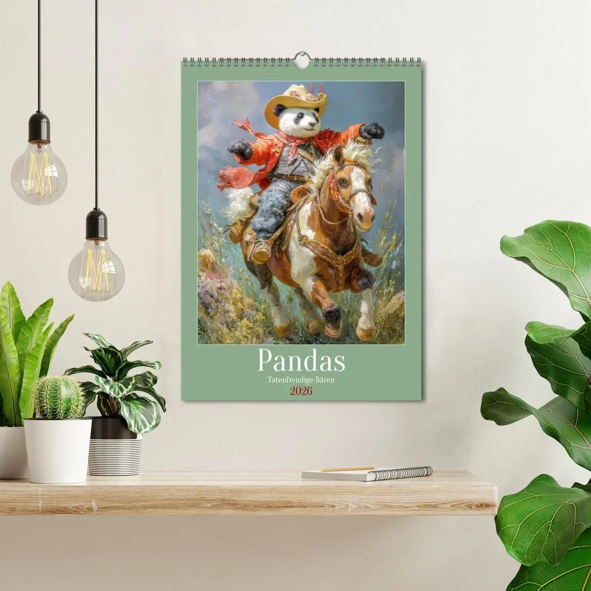 Bild: 9783516657562 | Pandas - Tatenfreudige Bären (Wandkalender 2026 DIN A3 hoch),...