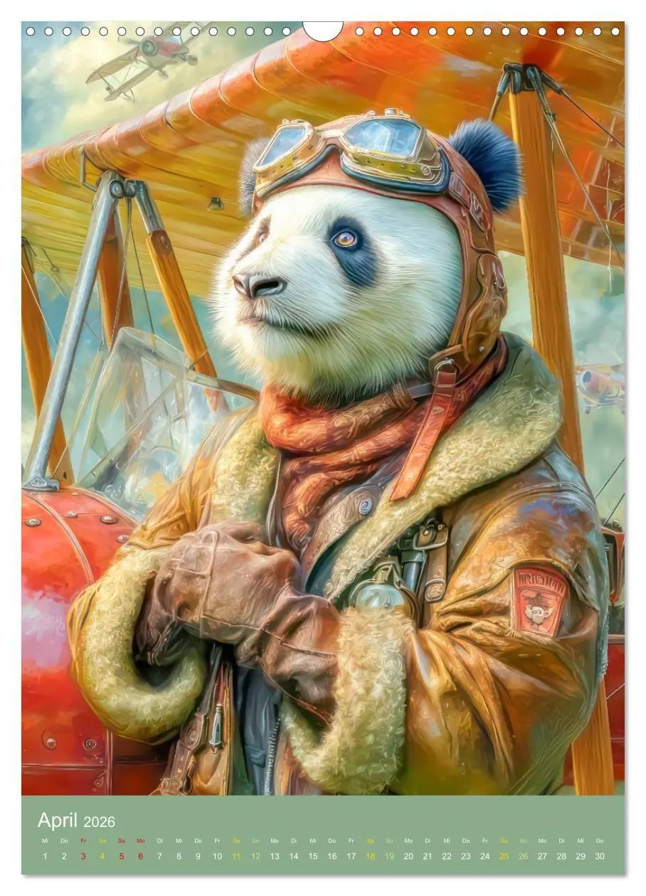 Bild: 9783516657562 | Pandas - Tatenfreudige Bären (Wandkalender 2026 DIN A3 hoch),...