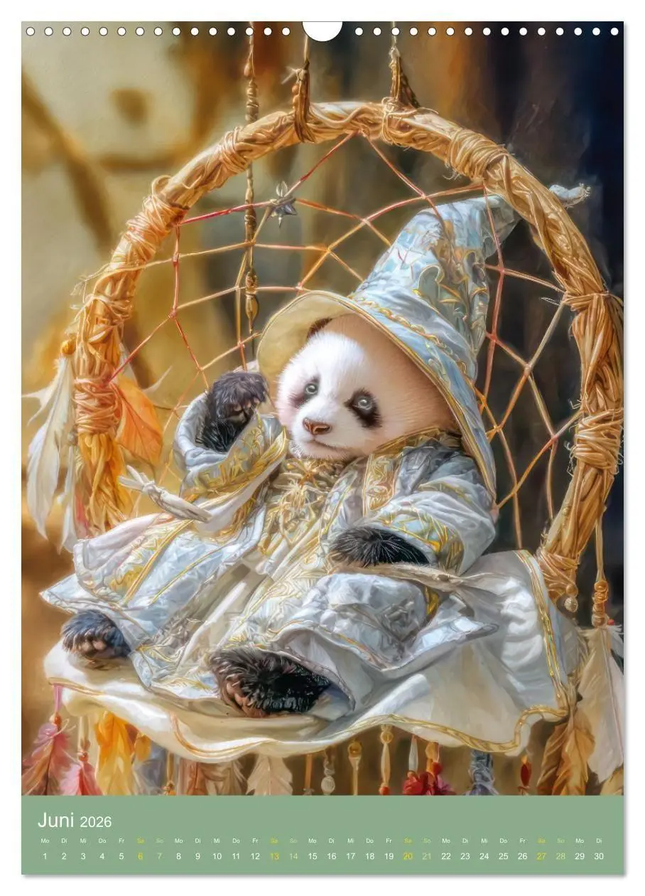 Bild: 9783516657562 | Pandas - Tatenfreudige Bären (Wandkalender 2026 DIN A3 hoch),...