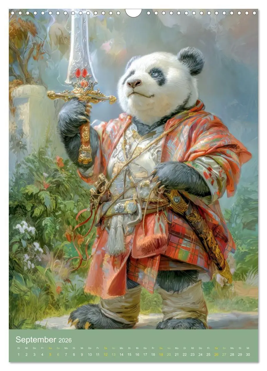 Bild: 9783516657562 | Pandas - Tatenfreudige Bären (Wandkalender 2026 DIN A3 hoch),...
