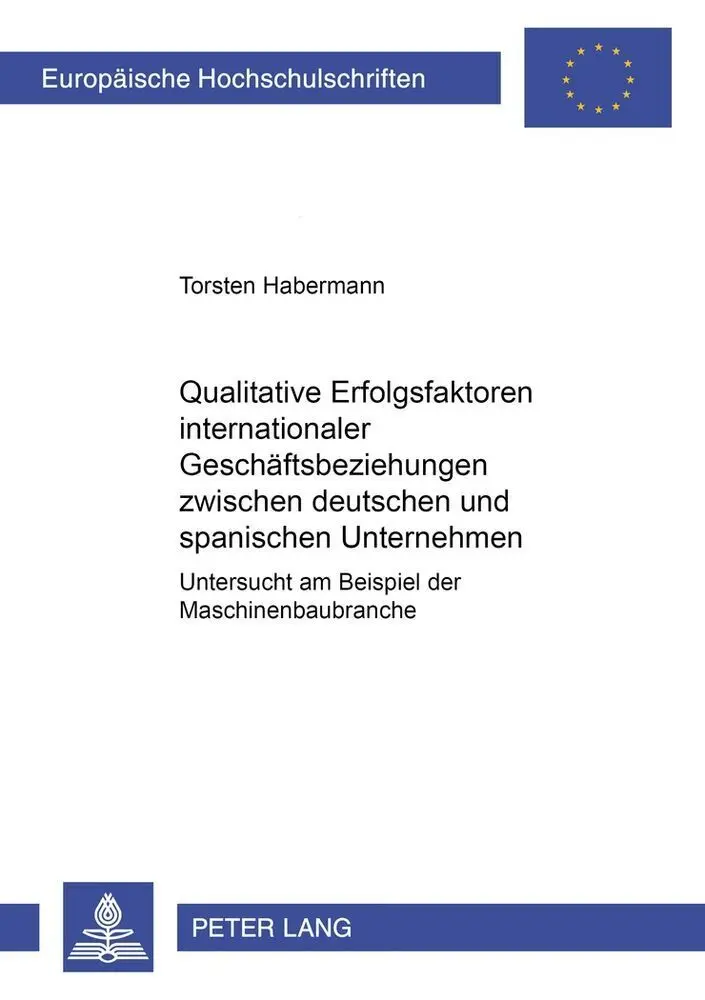 Cover: 9783631567562 | Qualitative Erfolgsfaktoren internationaler Geschäftsbeziehungen...