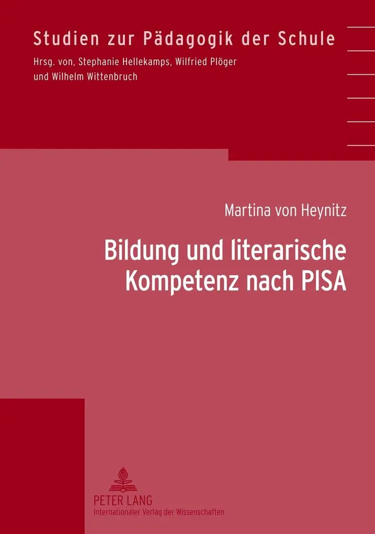 Cover: 9783631637562 | Bildung und literarische Kompetenz nach PISA | Martina Von Heynitz