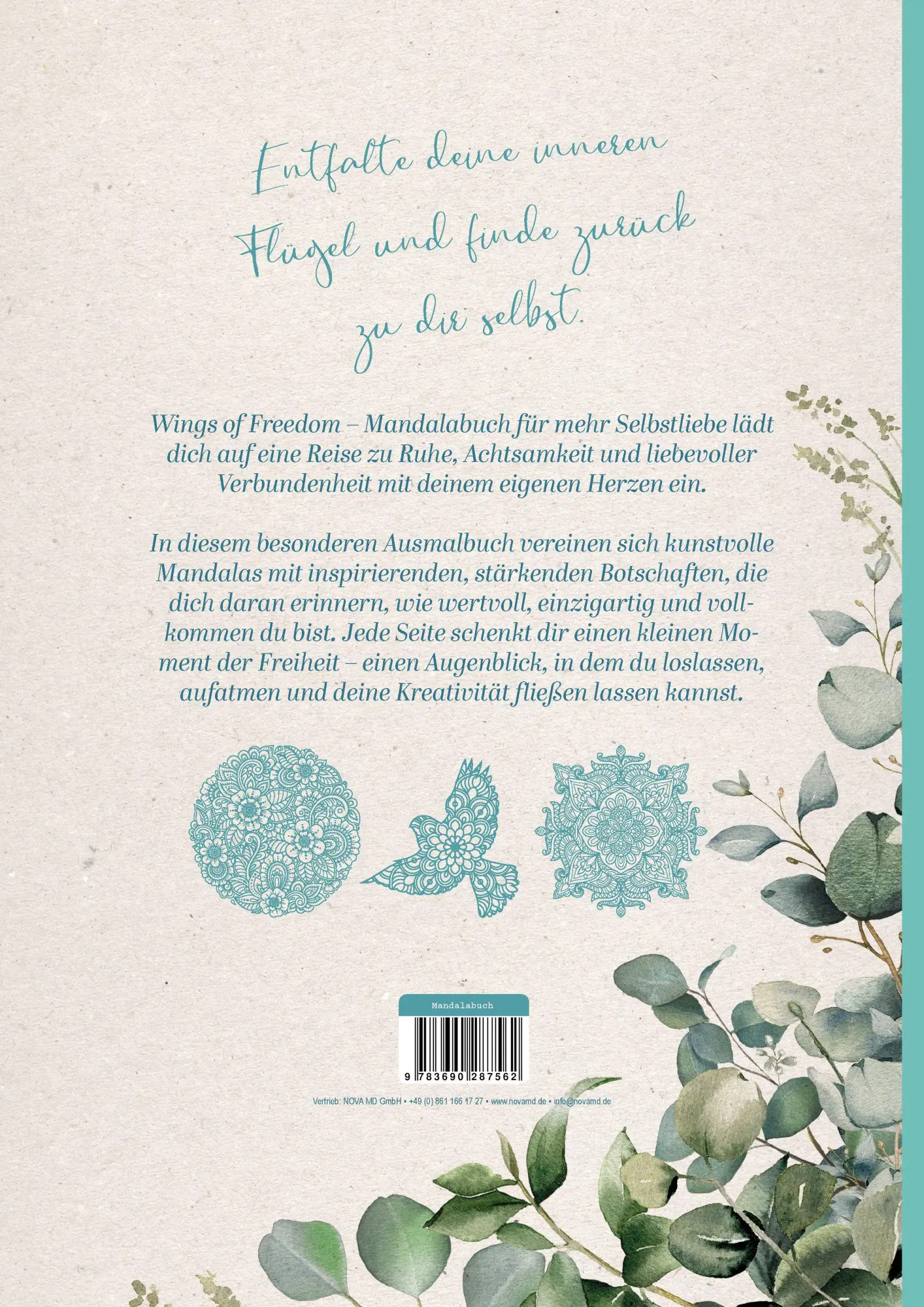 Bild: 9783690287562 | Wings of Freedom - Mandalabuch | Heisenberg Sophie | Taschenbuch
