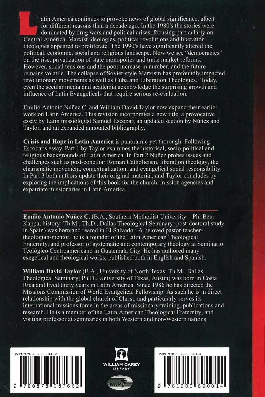 Rückseite: 9780878087662 | Crisis and Hope in Latin America | An Evangelical Perspective | Buch