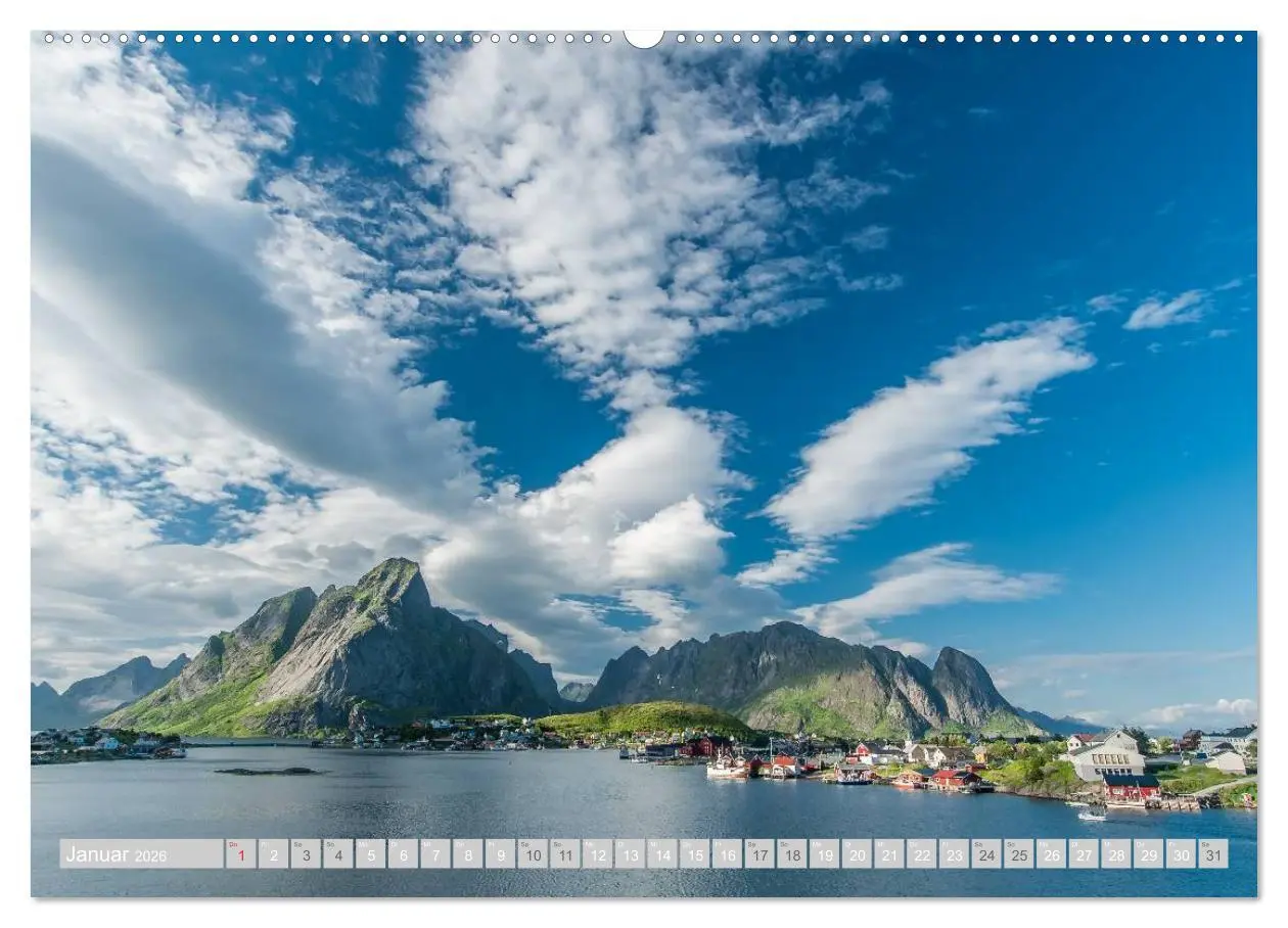 Bild: 9783516197662 | Norwegen (Wandkalender 2026 DIN A2 quer), CALVENDO Monatskalender
