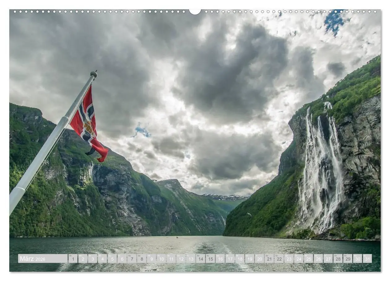 Bild: 9783516197662 | Norwegen (Wandkalender 2026 DIN A2 quer), CALVENDO Monatskalender