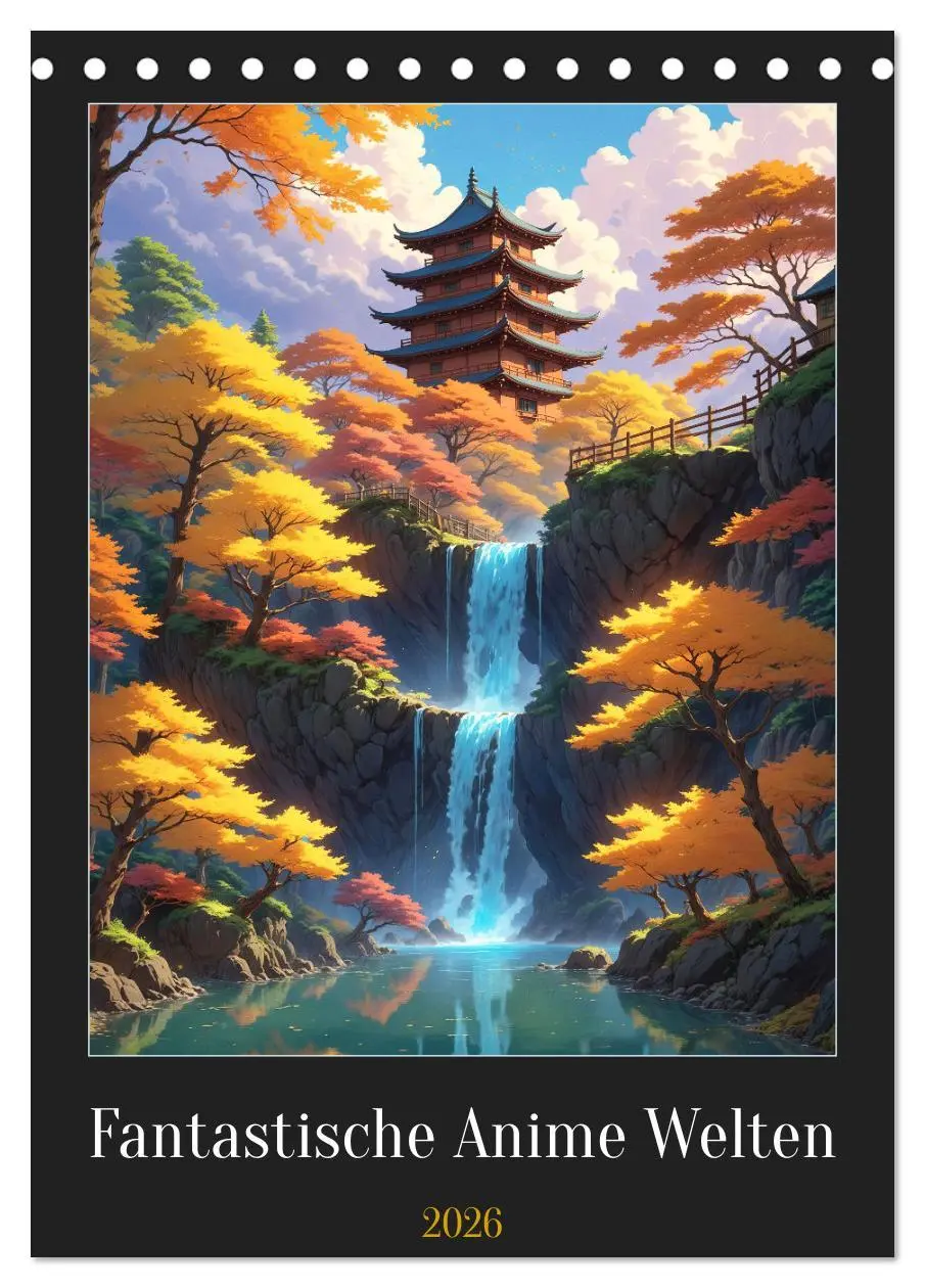 Cover: 9783516267662 | Fantastische Anime Welten (Tischkalender 2026 DIN A5 hoch),...