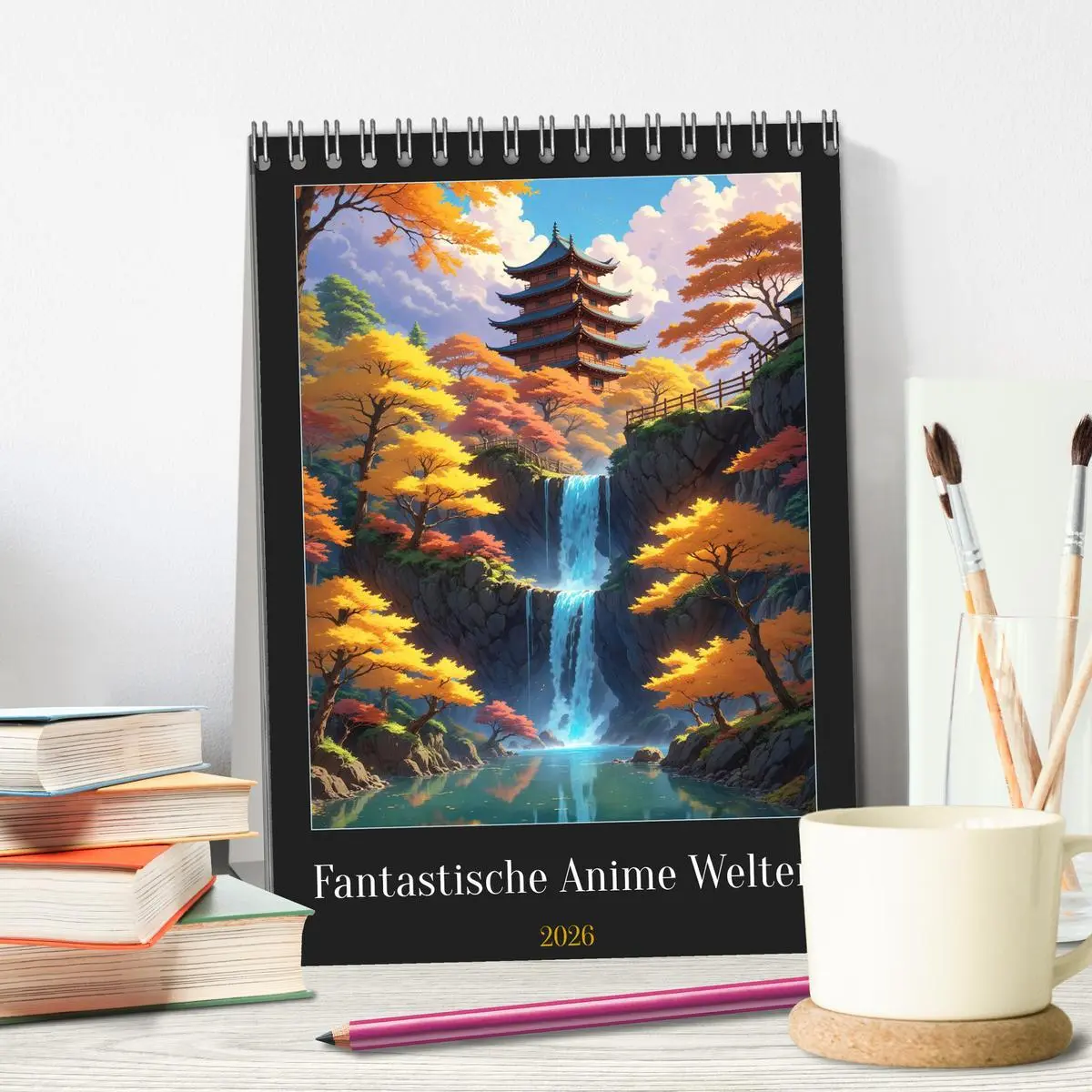 Bild: 9783516267662 | Fantastische Anime Welten (Tischkalender 2026 DIN A5 hoch),...
