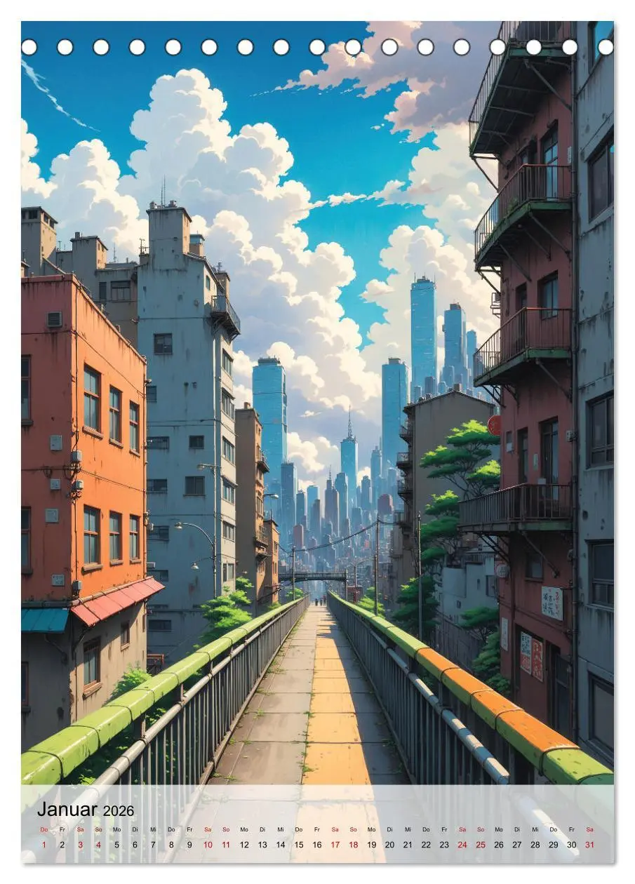Bild: 9783516267662 | Fantastische Anime Welten (Tischkalender 2026 DIN A5 hoch),...