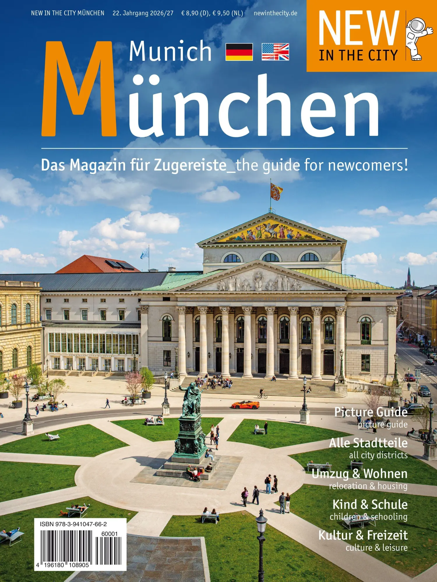 Cover: 9783941047662 | New in the City München 2026/27 | Das Magazin für Neumünchner | Buch