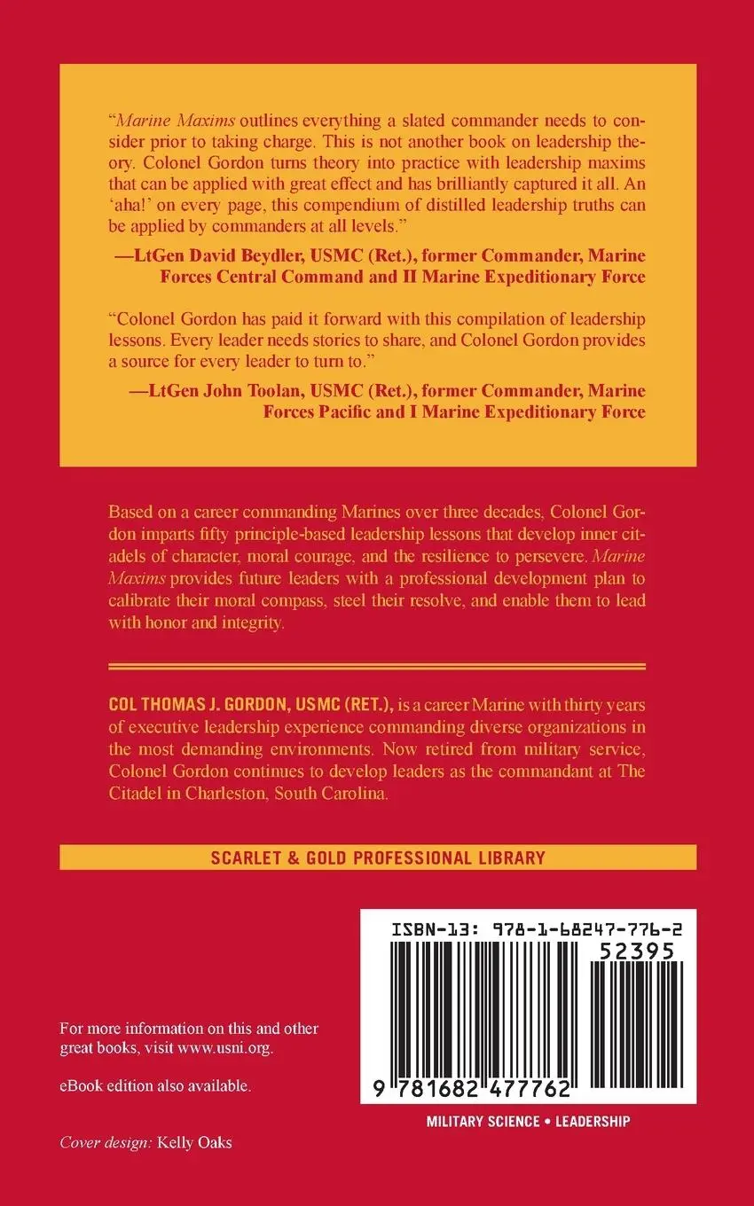 Rückseite: 9781682477762 | Marine Maxims | Turning Leadership Principles into Practice | Gordon