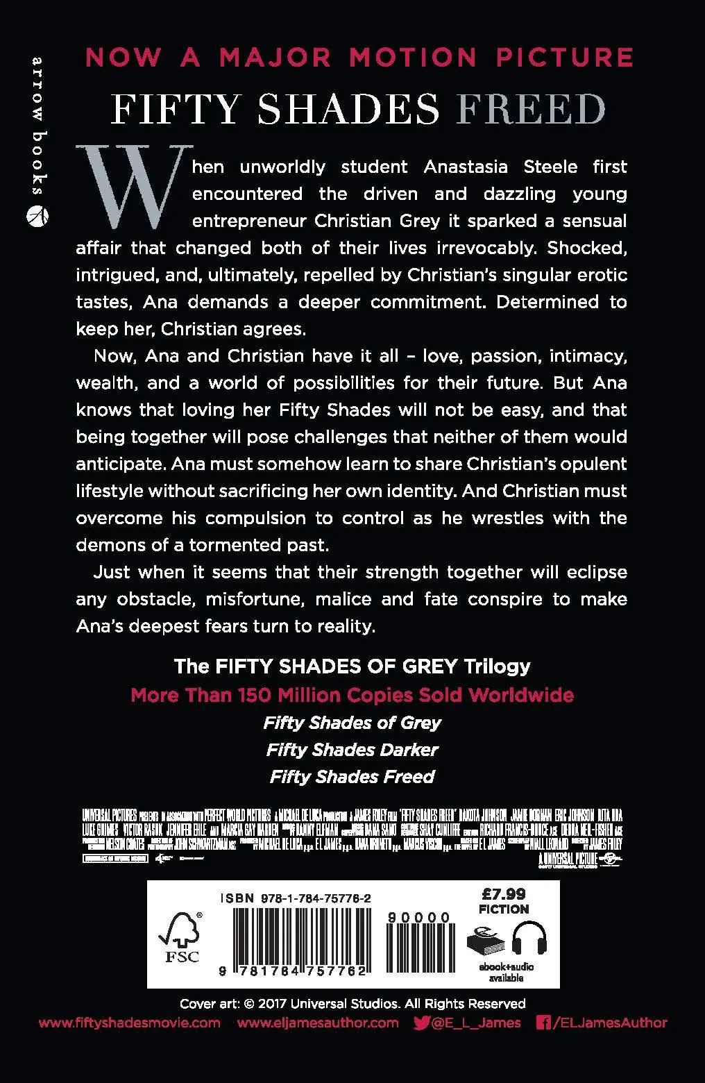 Rückseite: 9781784757762 | Fifty Shades Freed | E L James | Taschenbuch | 564 S. | Englisch