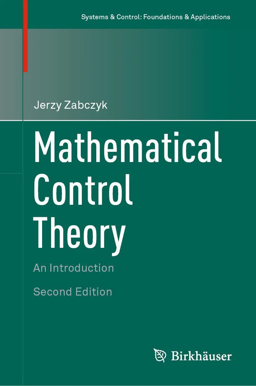Cover: 9783030447762 | Mathematical Control Theory | An Introduction | Jerzy Zabczyk | Buch