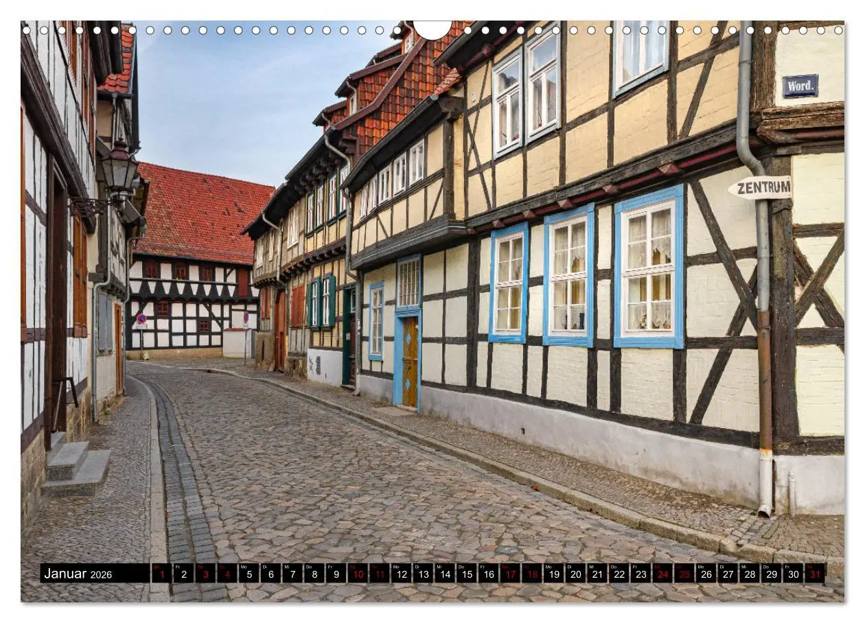 Bild: 9783457787762 | Fachwerkstadt Quedlinburg (Wandkalender 2026 DIN A3 quer), CALVENDO...