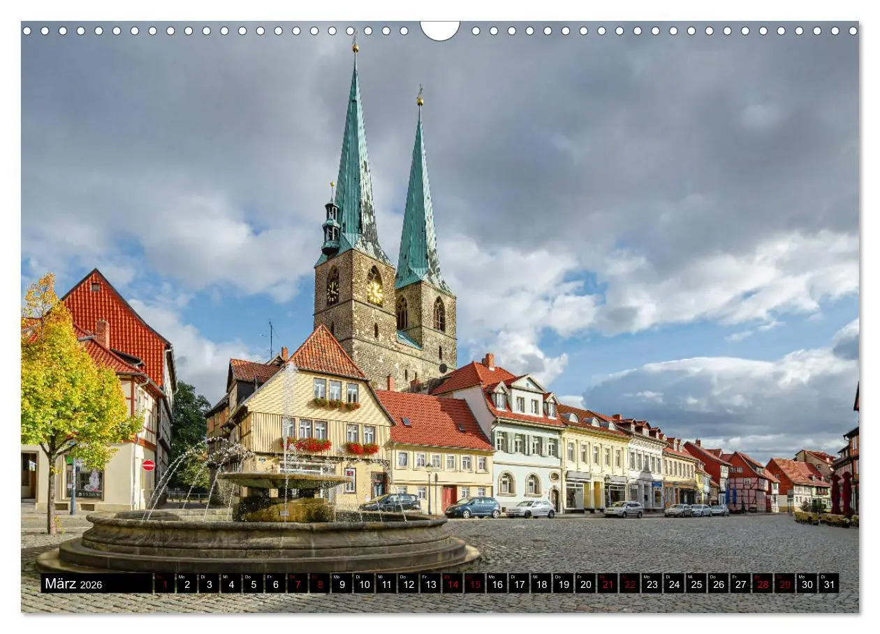 Bild: 9783457787762 | Fachwerkstadt Quedlinburg (Wandkalender 2026 DIN A3 quer), CALVENDO...
