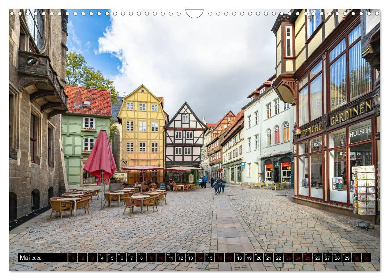 Bild: 9783457787762 | Fachwerkstadt Quedlinburg (Wandkalender 2026 DIN A3 quer), CALVENDO...