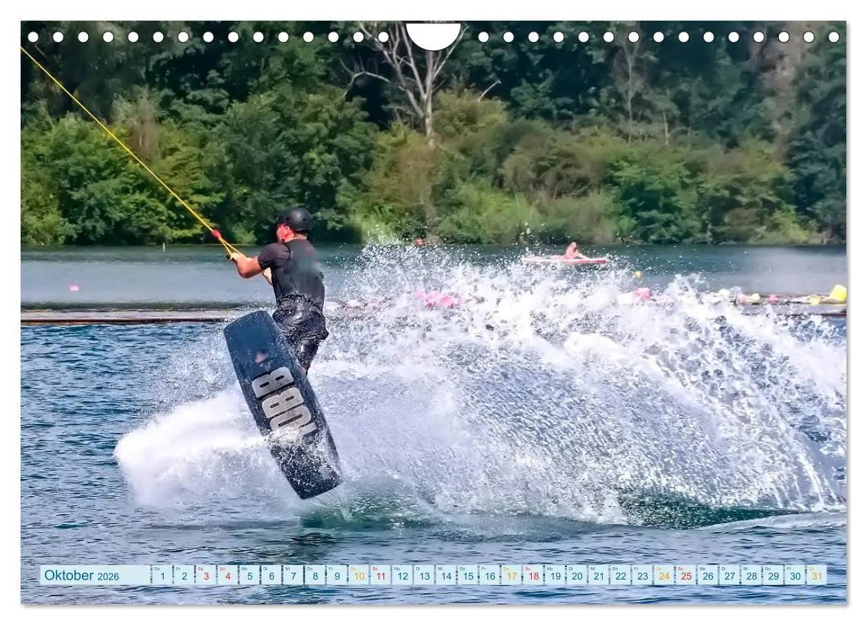 Bild: 9783457857762 | Wakeboarden (Wandkalender 2026 DIN A4 quer), CALVENDO Monatskalender