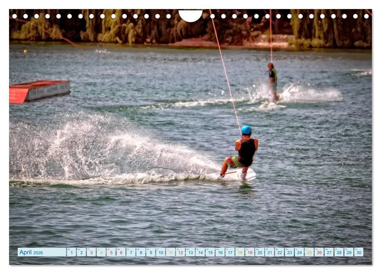 Bild: 9783457857762 | Wakeboarden (Wandkalender 2026 DIN A4 quer), CALVENDO Monatskalender