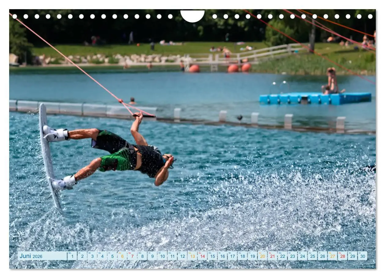 Bild: 9783457857762 | Wakeboarden (Wandkalender 2026 DIN A4 quer), CALVENDO Monatskalender