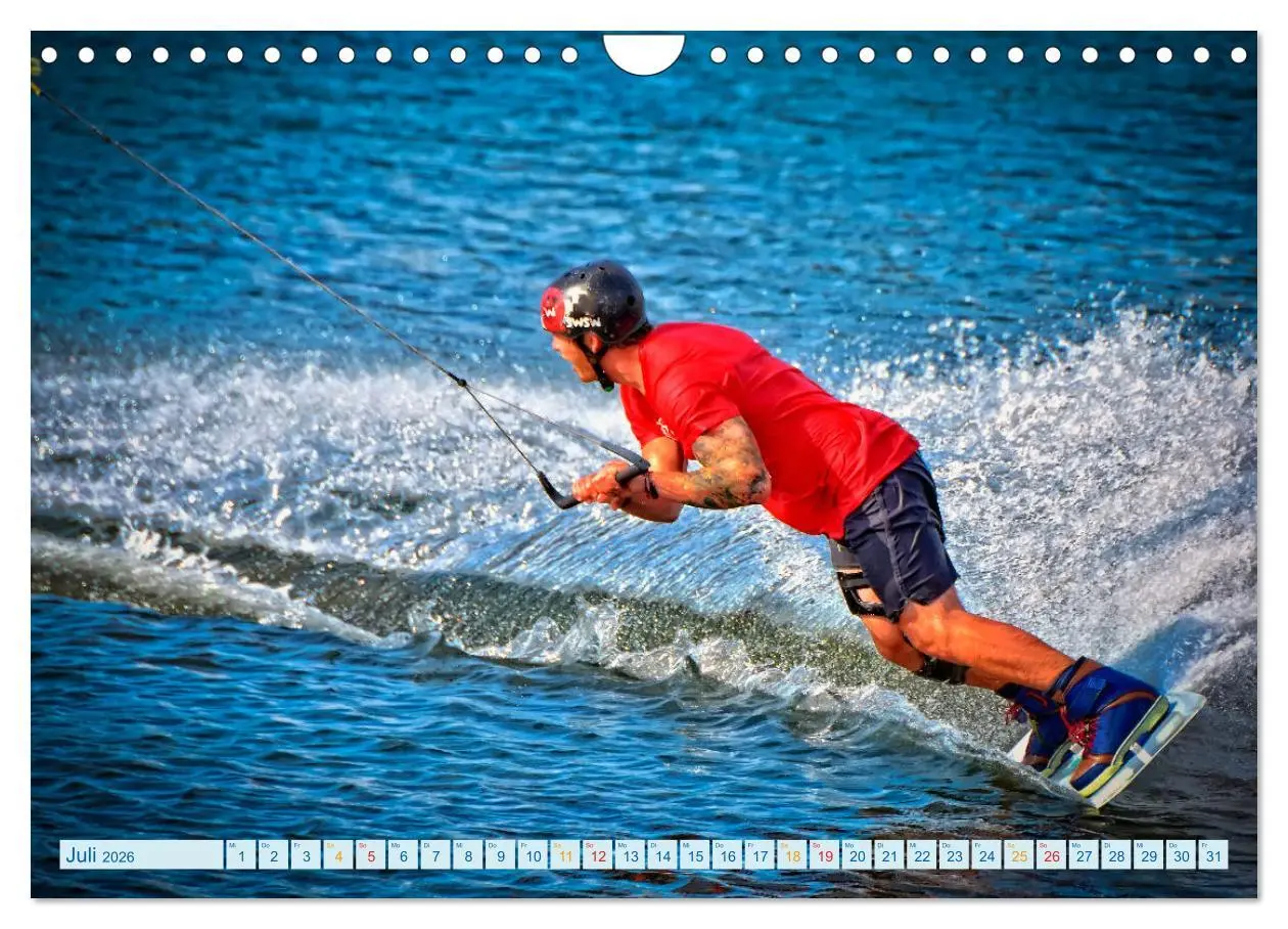 Bild: 9783457857762 | Wakeboarden (Wandkalender 2026 DIN A4 quer), CALVENDO Monatskalender