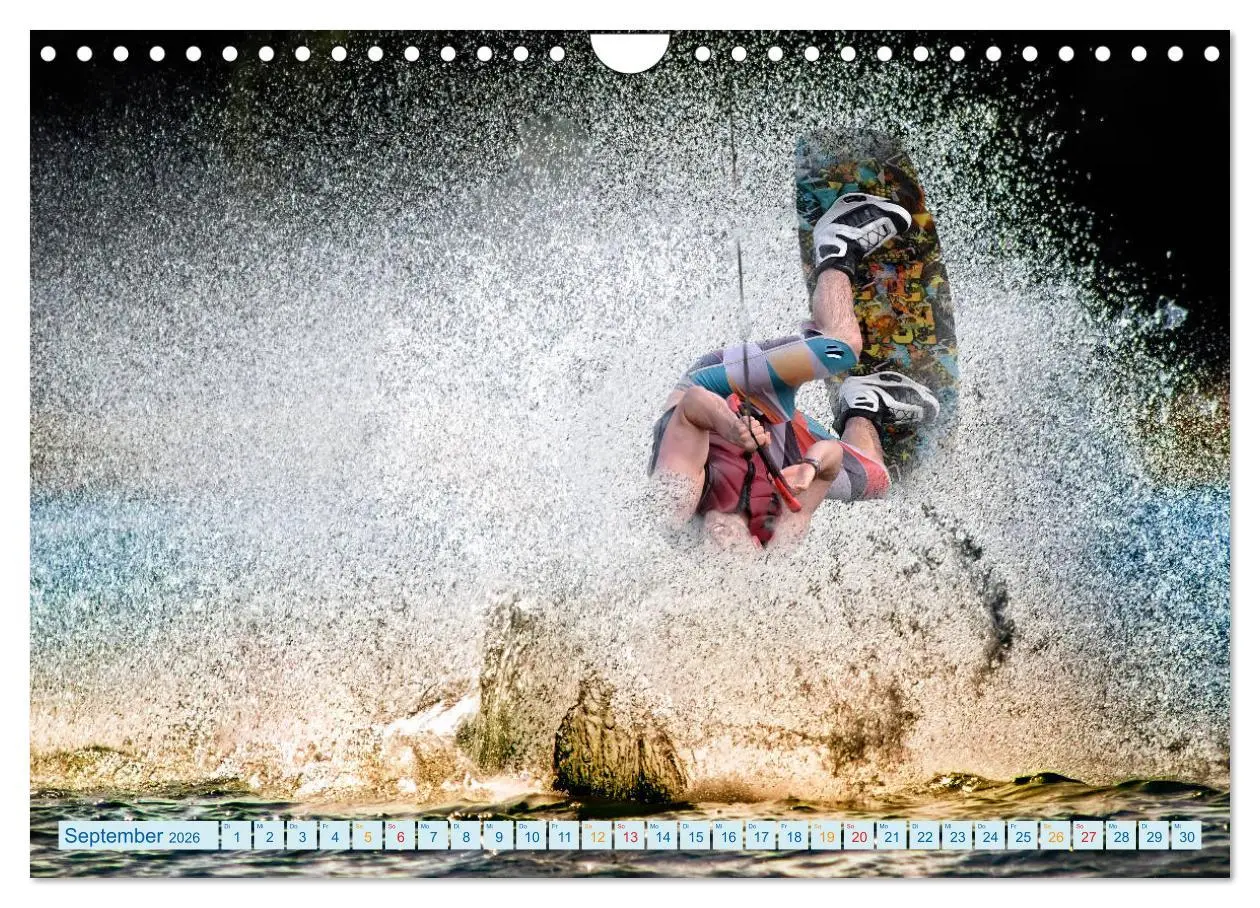 Bild: 9783457857762 | Wakeboarden (Wandkalender 2026 DIN A4 quer), CALVENDO Monatskalender