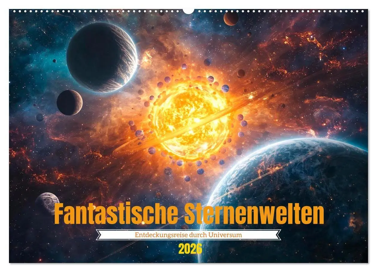 Cover: 9783516707762 | Fantastische Sternenwelten (Wandkalender 2026 DIN A2 quer),...