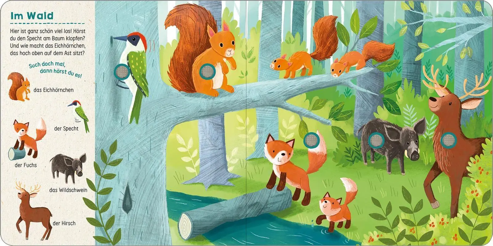 Bild: 9783845867762 | Such mal, hör mal! Im Wald | Mit 25 Sounds | Joanne Partis | Buch