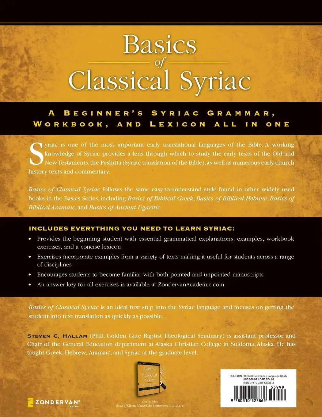 Rückseite: 9780310527862 | Basics of Classical Syriac | Complete Grammar, Workbook, and Lexicon