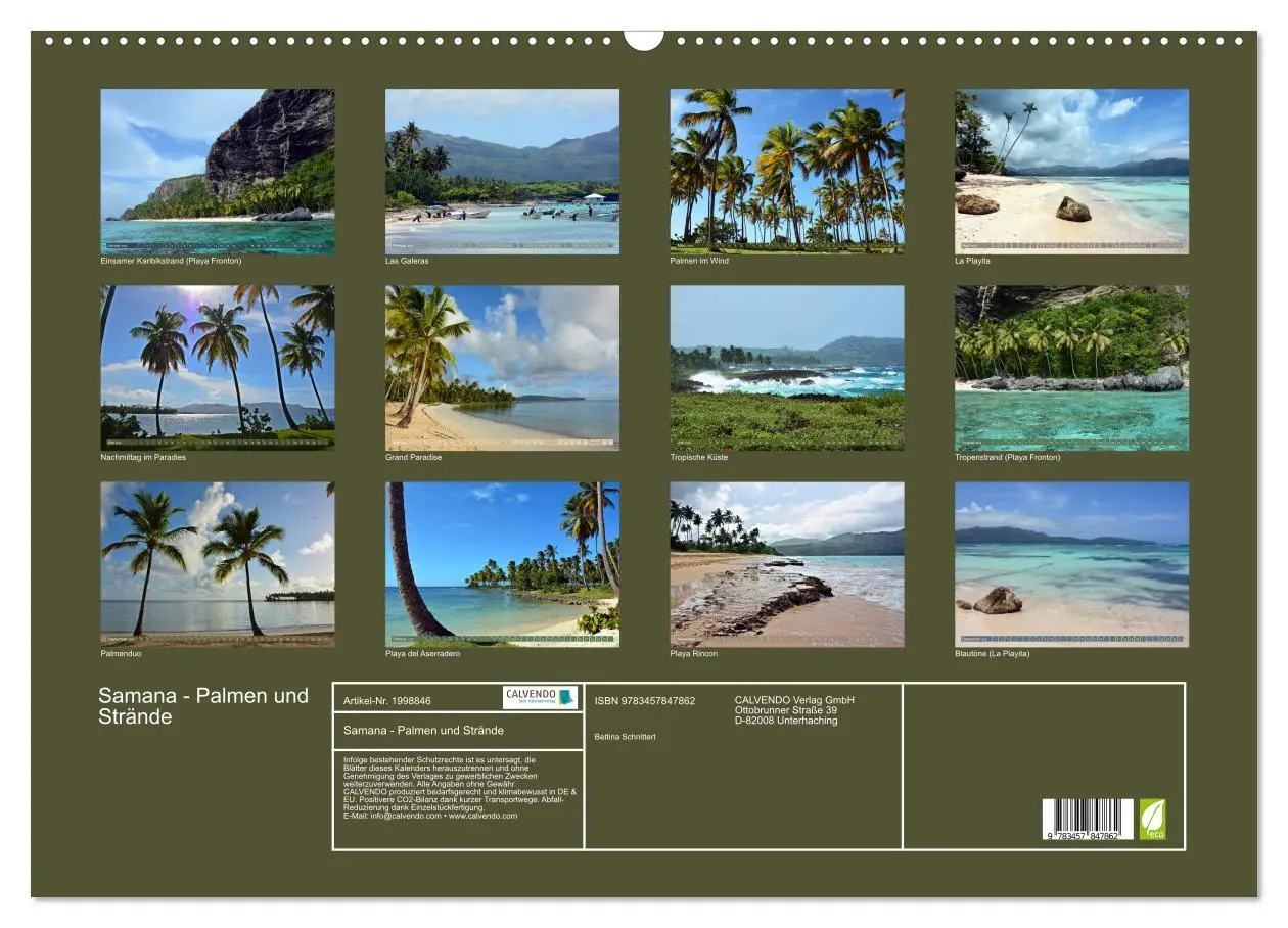 Bild: 9783457847862 | Samana - Palmen und Strände (Wandkalender 2026 DIN A2 quer),...