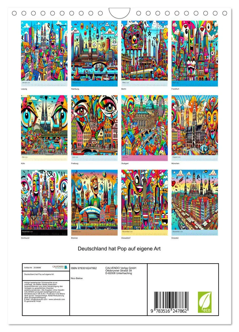 Bild: 9783516247862 | Deutschland hat Pop auf eigene Art (Wandkalender 2026 DIN A4 hoch),...