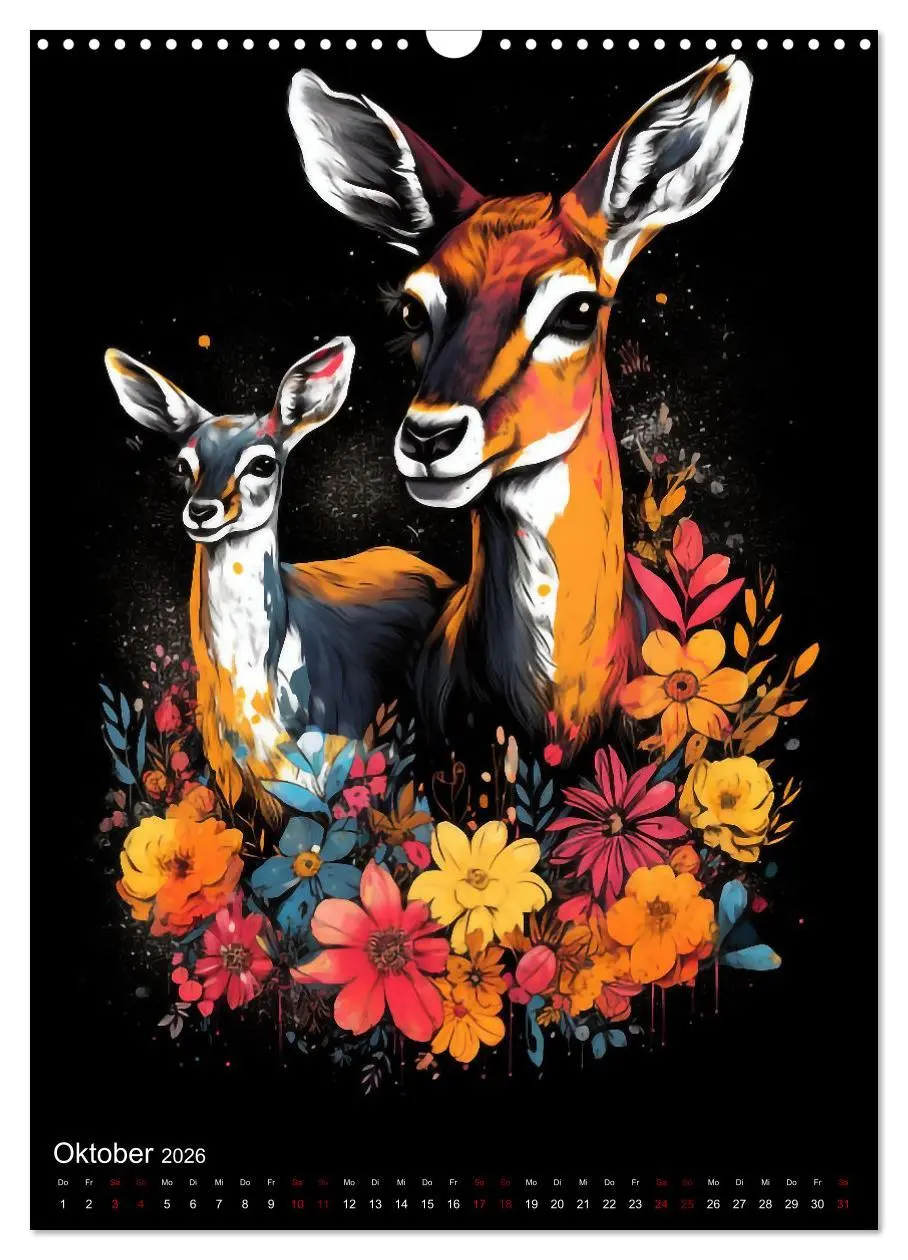 Bild: 9783516317862 | Afrikanische Tierfamilien (Wandkalender 2026 DIN A3 hoch), CALVENDO...