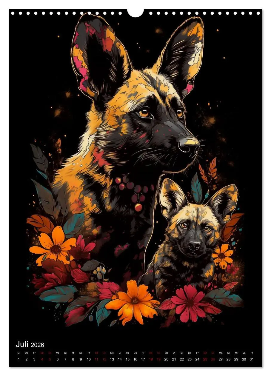 Bild: 9783516317862 | Afrikanische Tierfamilien (Wandkalender 2026 DIN A3 hoch), CALVENDO...