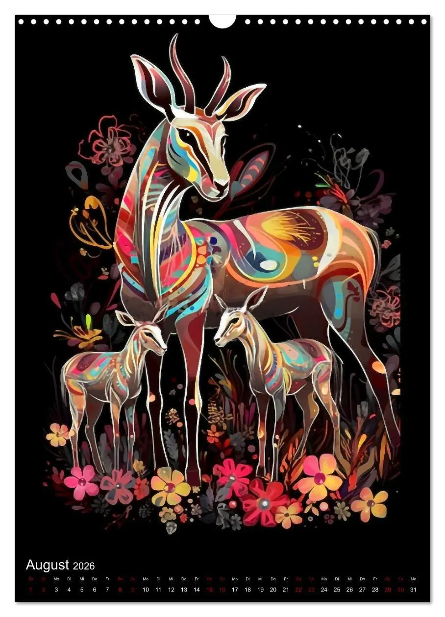 Bild: 9783516317862 | Afrikanische Tierfamilien (Wandkalender 2026 DIN A3 hoch), CALVENDO...