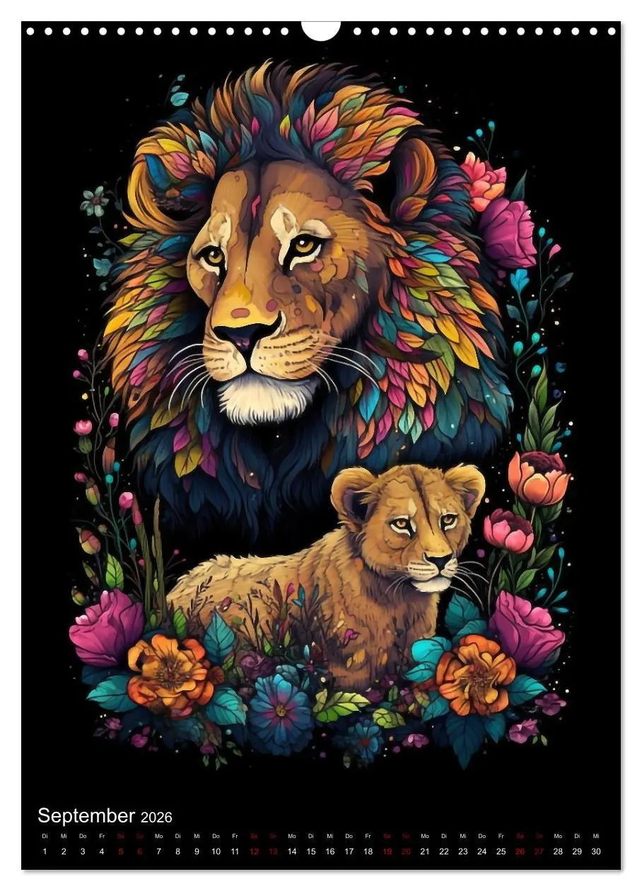 Bild: 9783516317862 | Afrikanische Tierfamilien (Wandkalender 2026 DIN A3 hoch), CALVENDO...