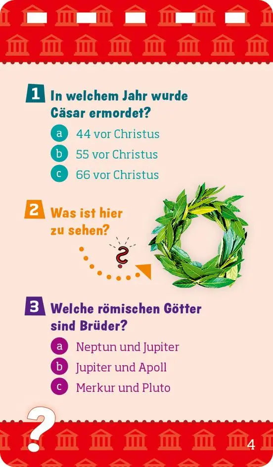 Bild: 9783788677862 | WAS IST WAS Quiz Das alte Rom | KG | Taschenbuch | 80 S. | Deutsch
