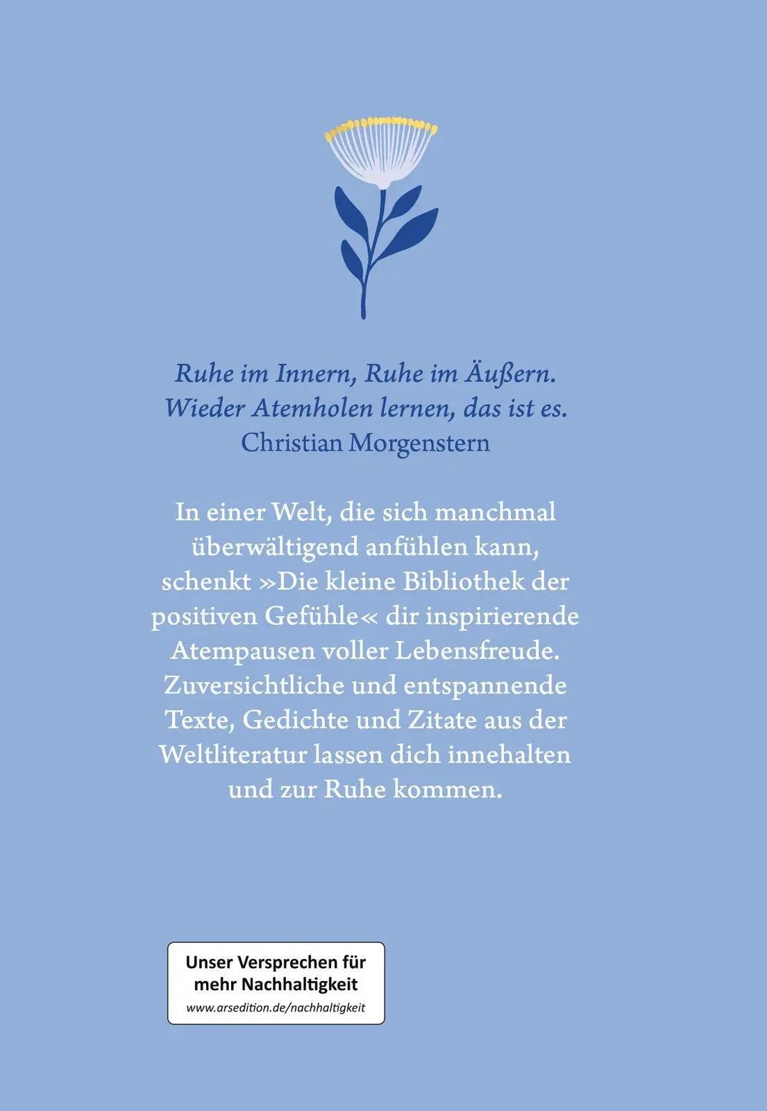Rückseite: 9783845857862 | Die kleine Bibliothek der positiven Gefühle: Gelassenheit | Buch