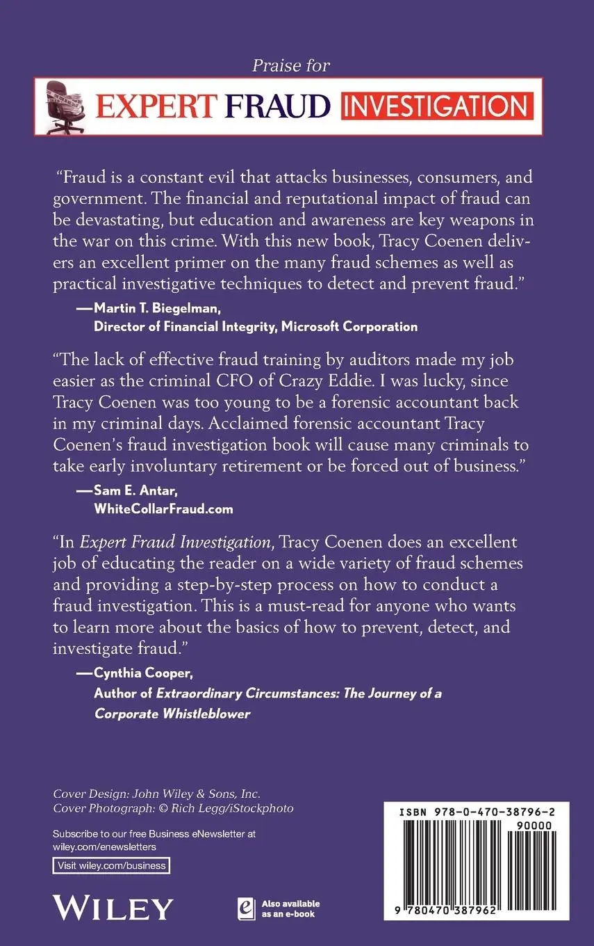 Rückseite: 9780470387962 | Fraud Investigation | Tracy L Coenen | Buch | Gebunden | Englisch