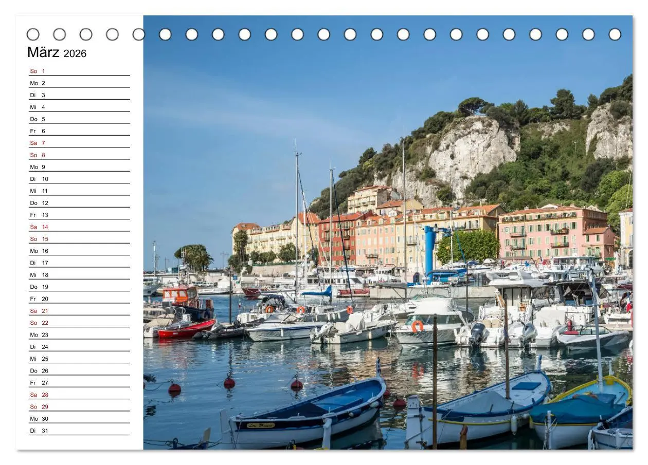 Bild: 9783457907962 | NIZZA Idyllische Impressionen (Tischkalender 2026 DIN A5 quer),...