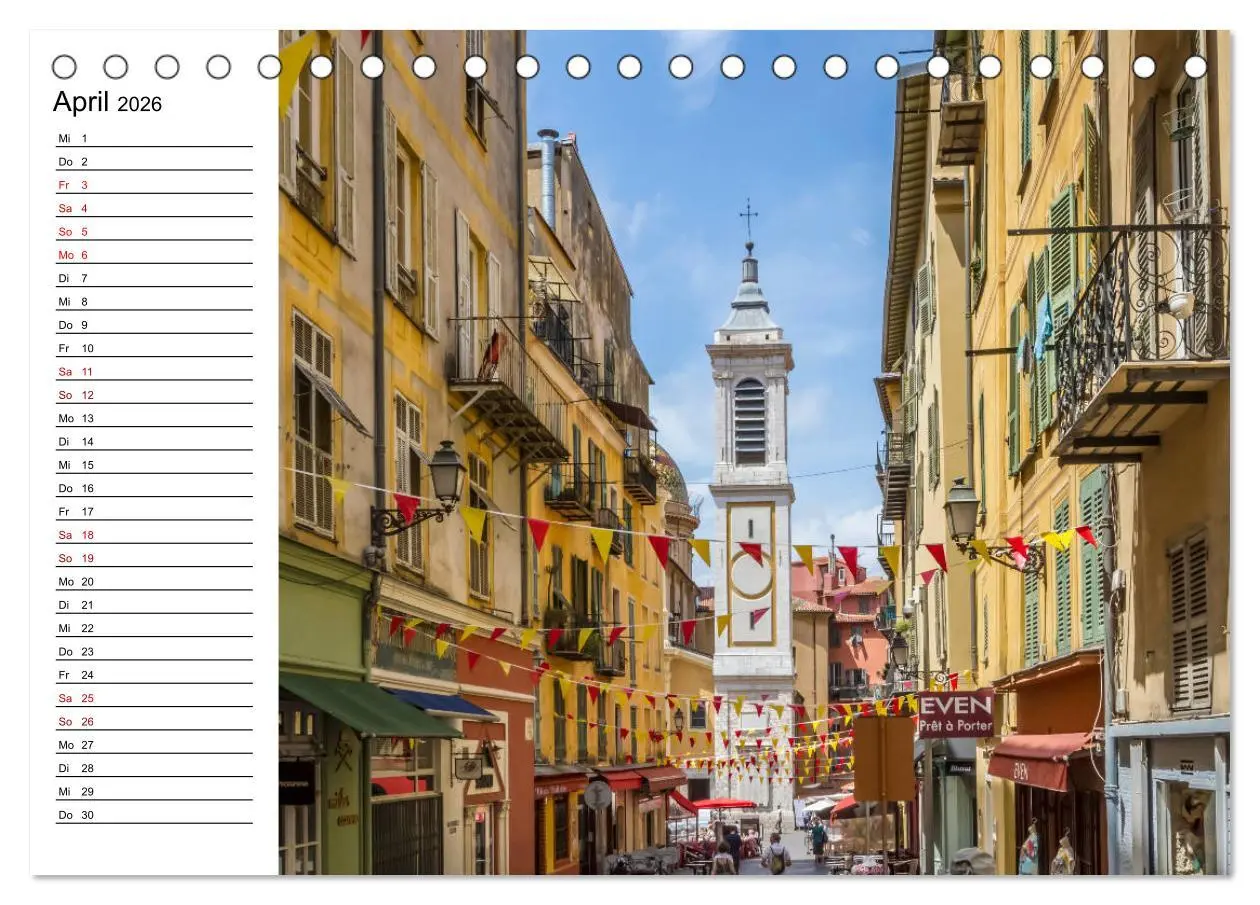 Bild: 9783457907962 | NIZZA Idyllische Impressionen (Tischkalender 2026 DIN A5 quer),...