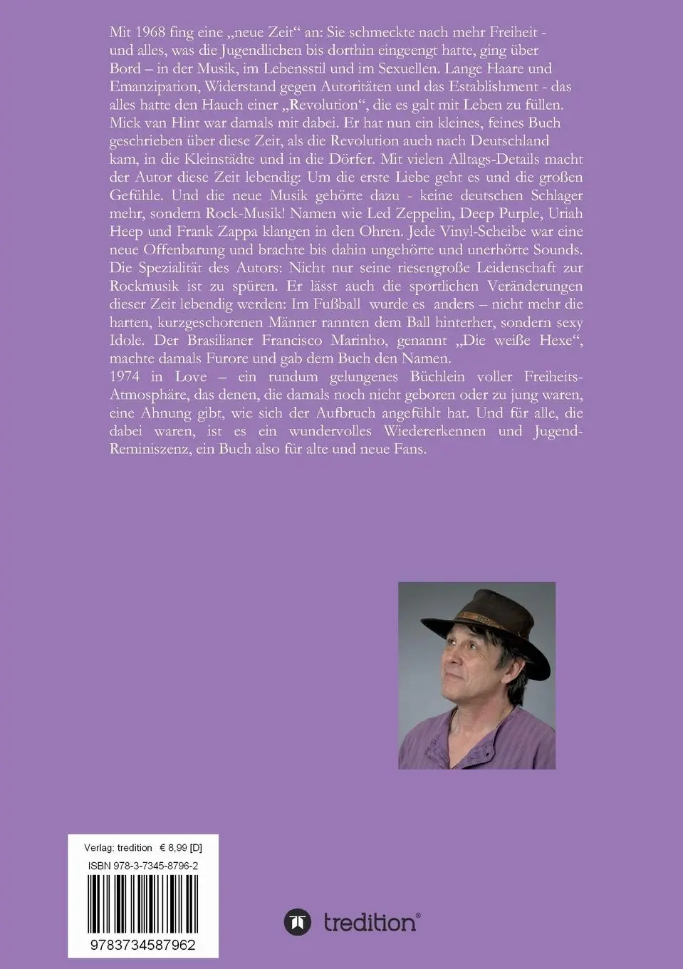 Rückseite: 9783734587962 | 1974 in Love | oder das Jahr der Weißen Hexe | Mick van Hint | Buch