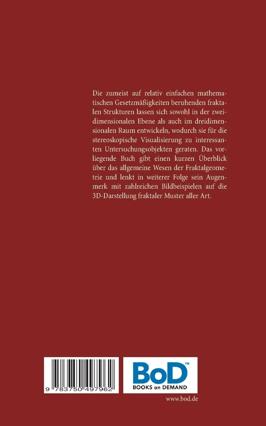 Rückseite: 9783750497962 | 3D-FRAKTALE | Robert Sturm | Taschenbuch | 108 S. | Deutsch | 2020