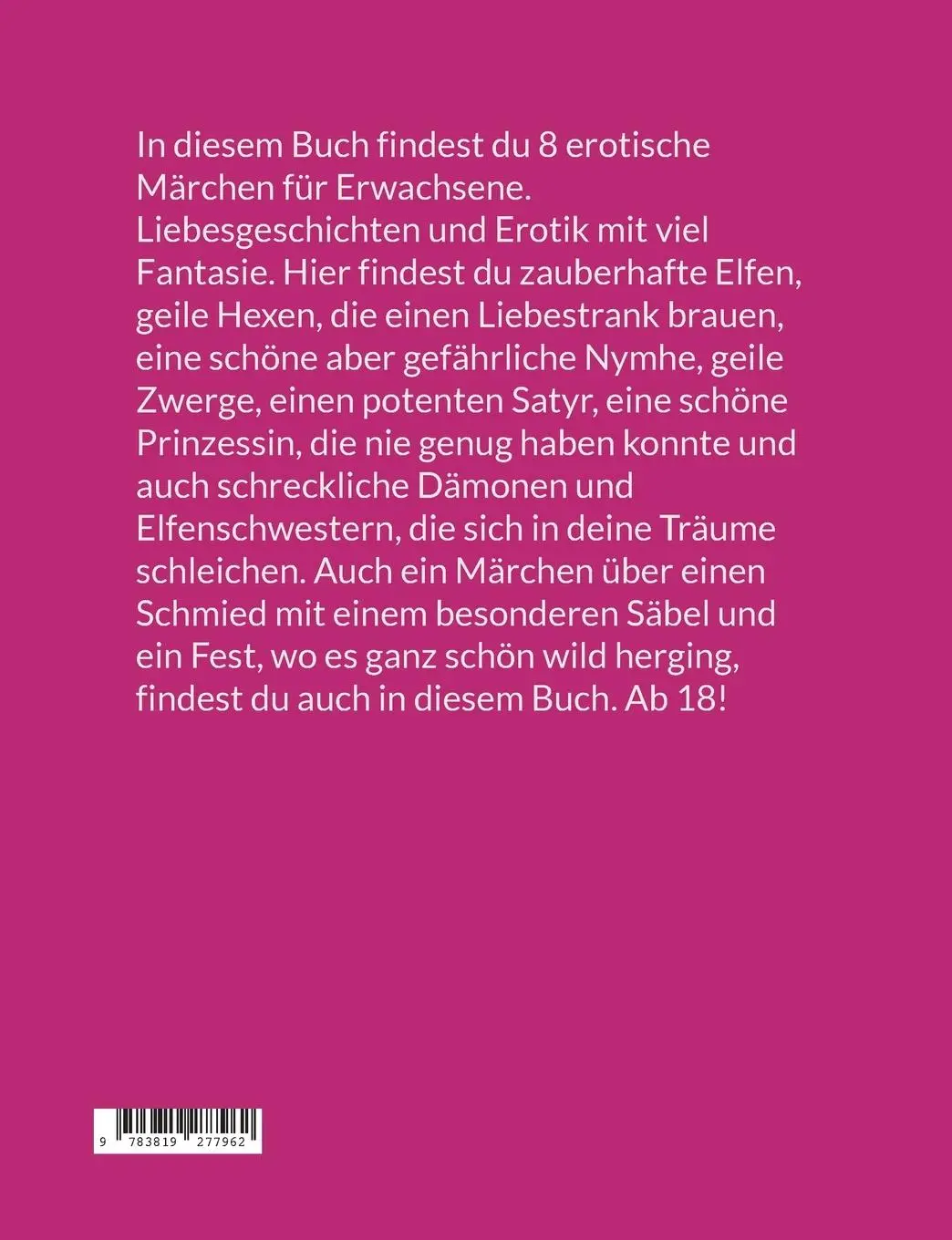 Rückseite: 9783819277962 | Erotische Märchen Band 2 | 8 Märchen für Erwachsene | Andi Fee | Buch