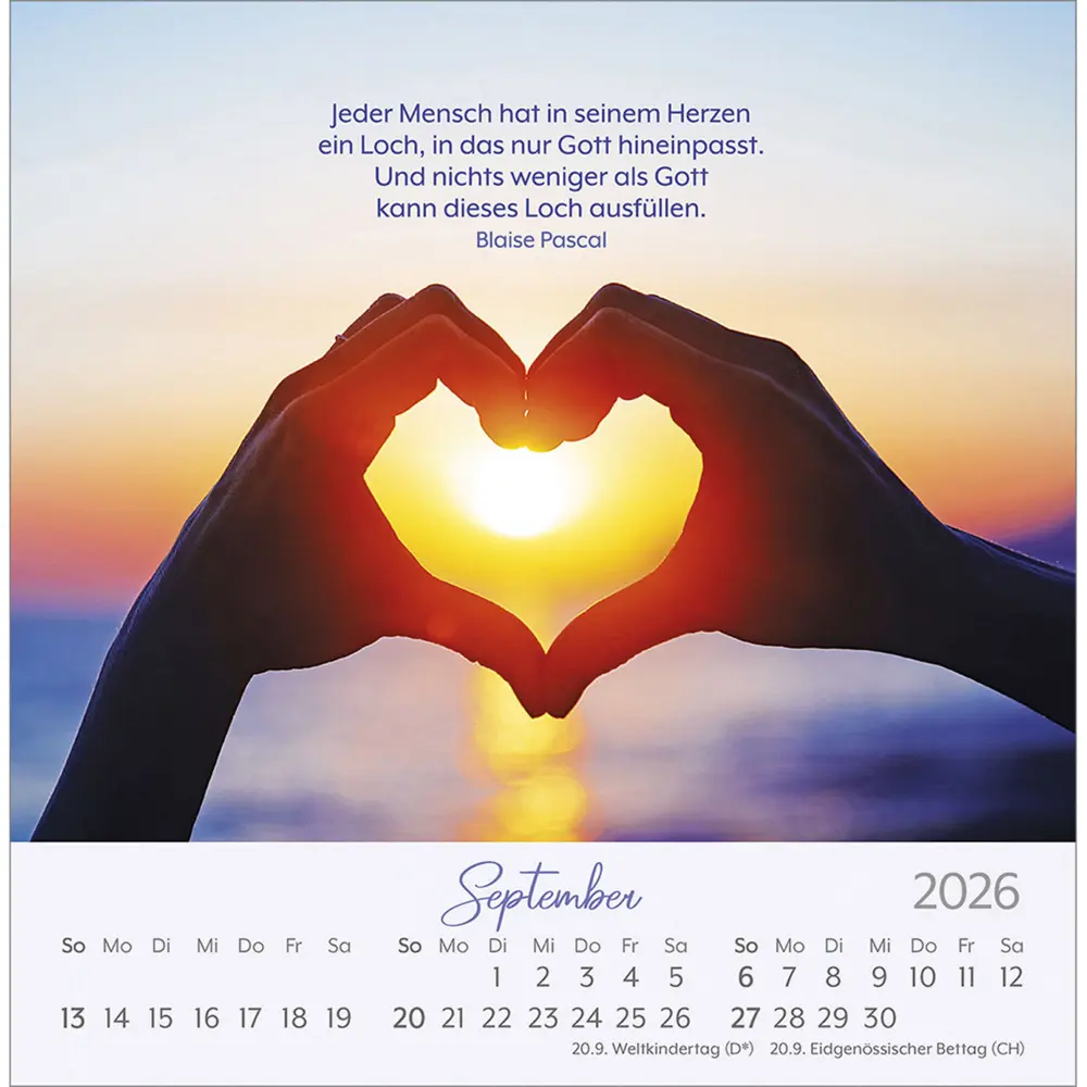 Bild: 9783754898062 | Herzenswünsche 2026 | Mit guten Wünschen durch das Jahr | Kalender