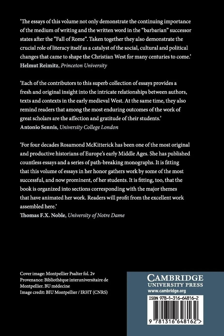 Rückseite: 9781316648162 | Writing the Early Medieval West | Elina Screen (u. a.) | Taschenbuch