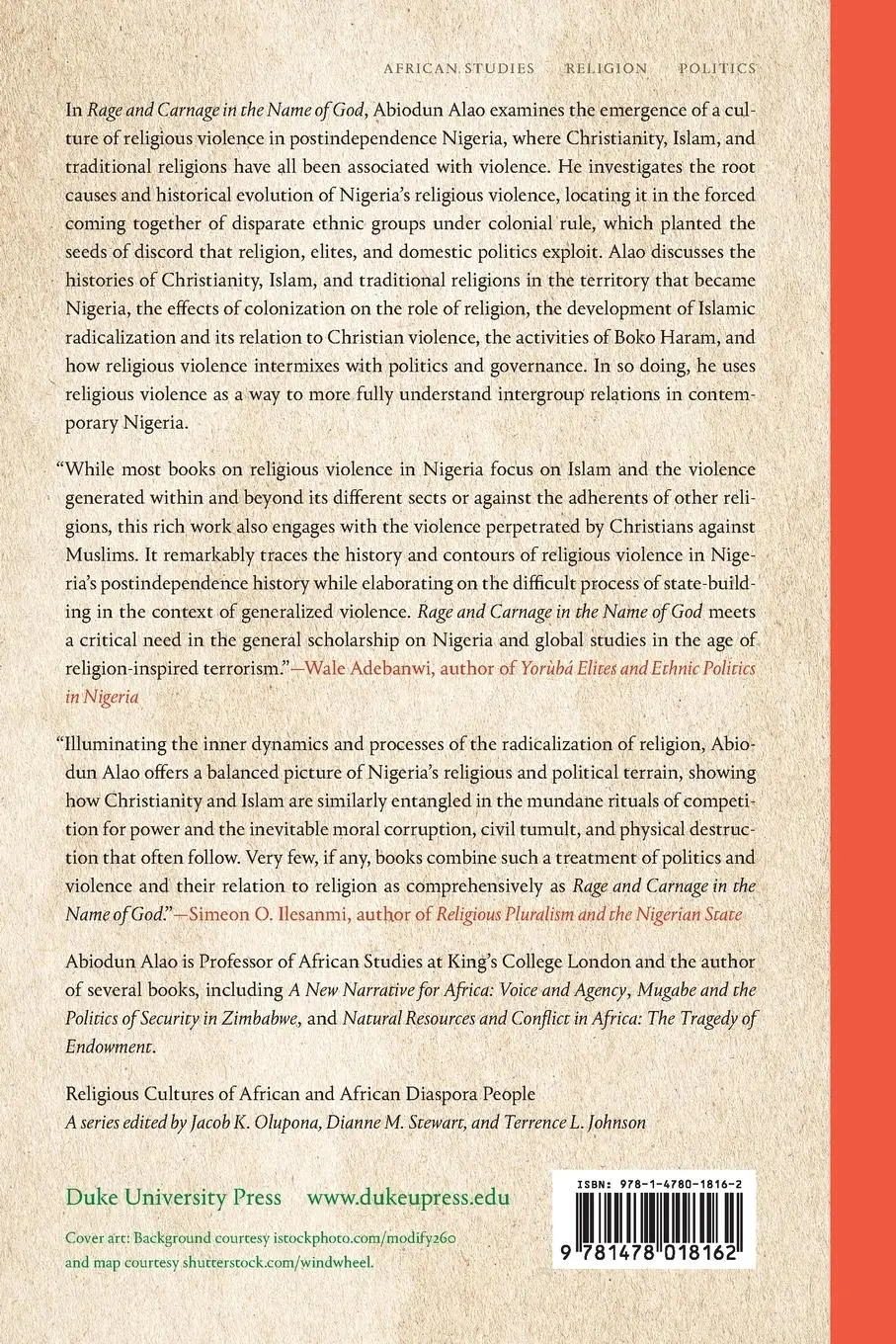 Rückseite: 9781478018162 | Rage and Carnage in the Name of God | Religious Violence in Nigeria